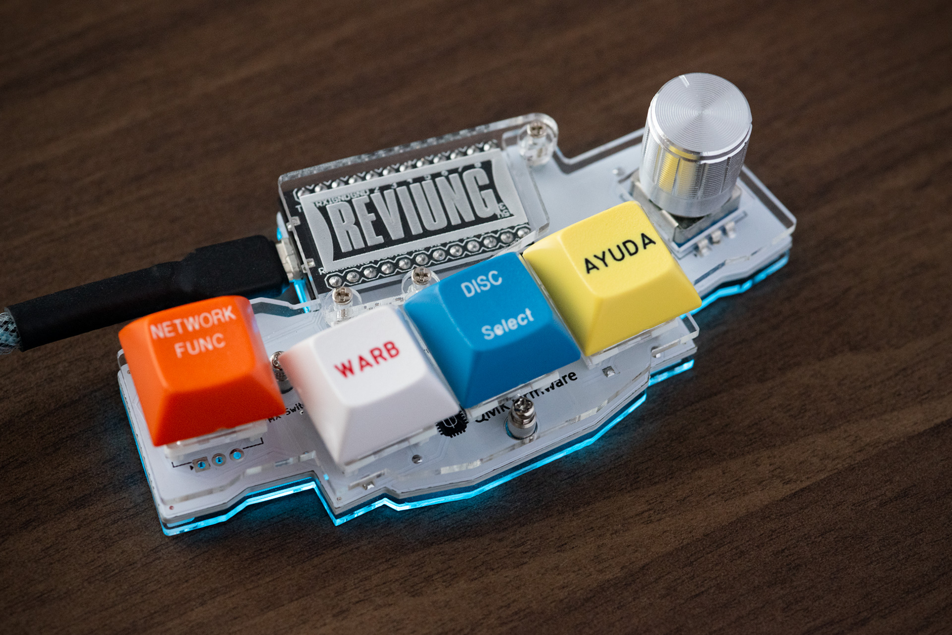 The finished Reviung 5 keyboard