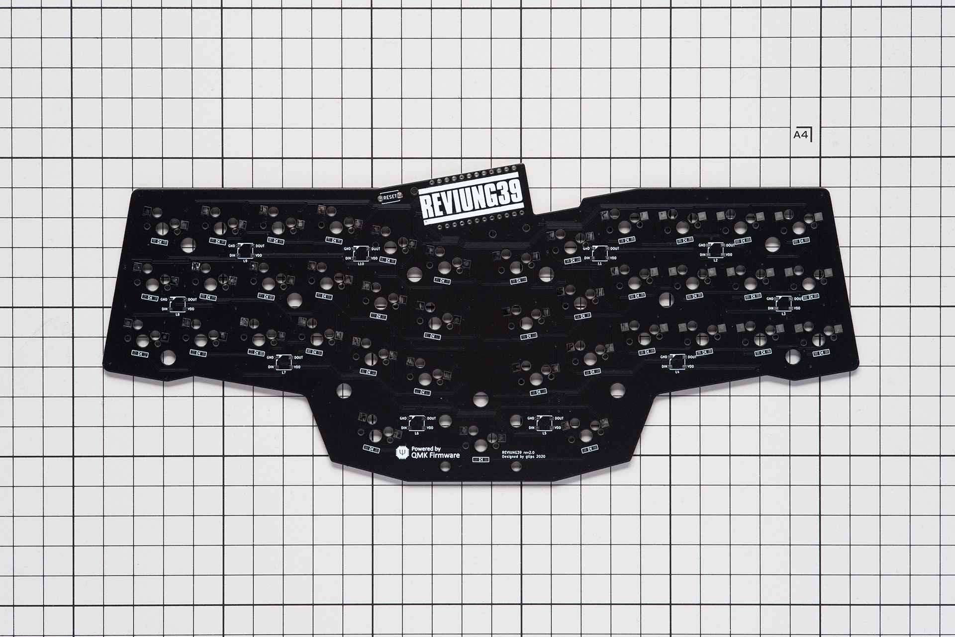 Back of the Reviung 39 Mk-II PCB