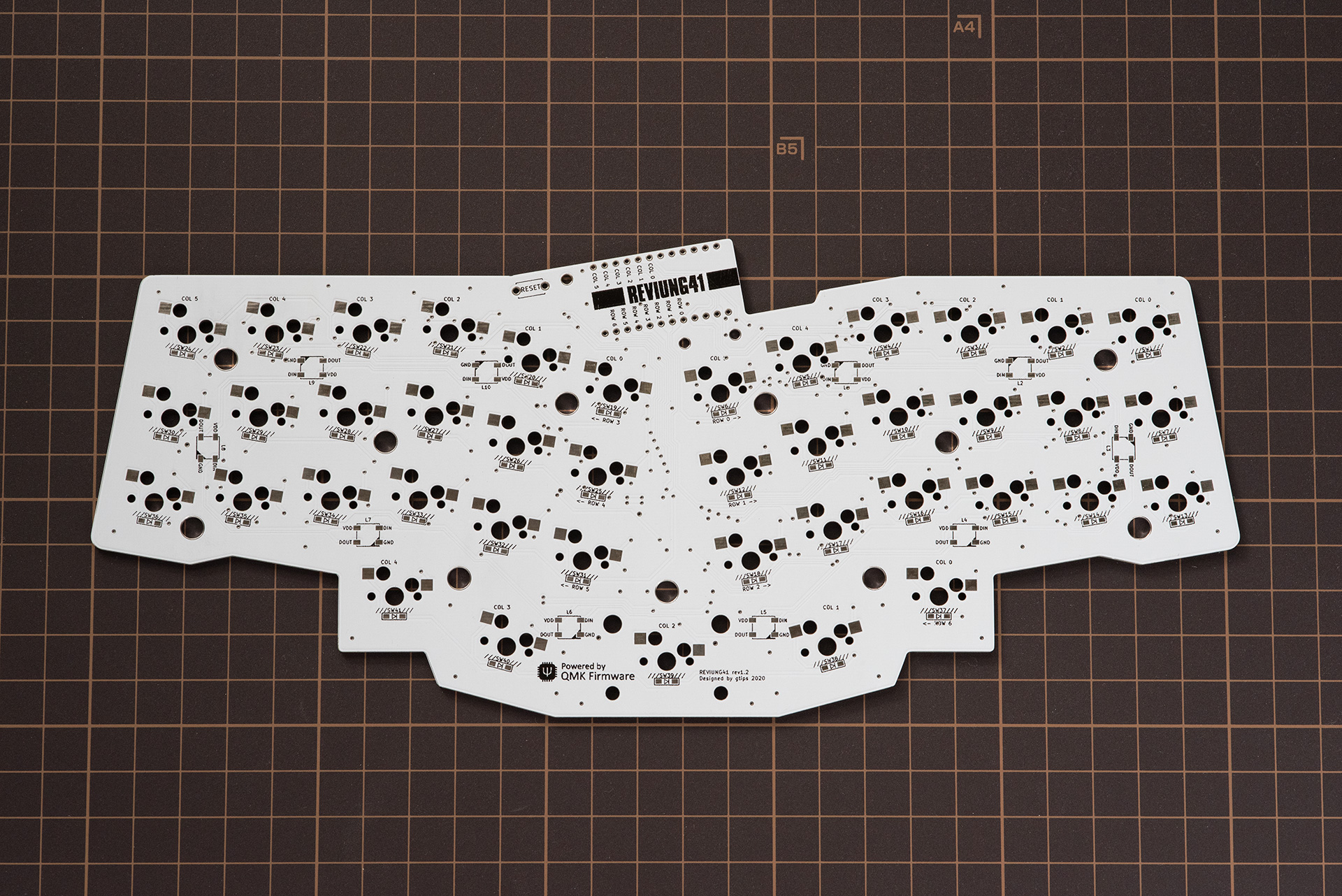 Back of the Reviung 41 PCB